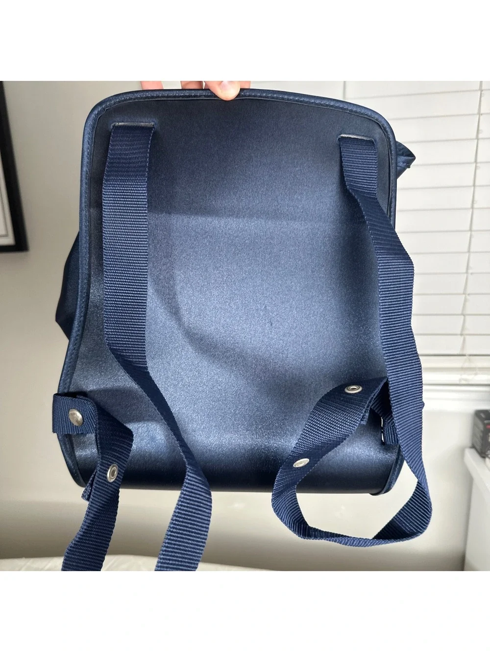 Hermes Voyage en Terre d’Etoiles Sherpa Backpack Navy Nylon